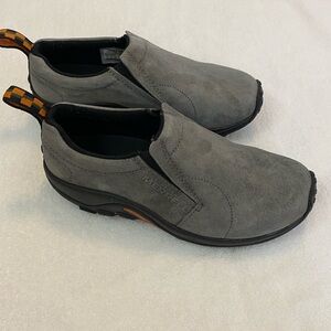 Merrell Jungle Moc Suede Slip On Size 8 Pewter